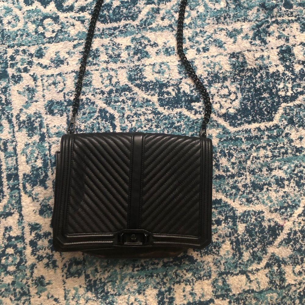 Rebecca Minkoff Chevron Quilted Jumbo Love Crossbody Bag!